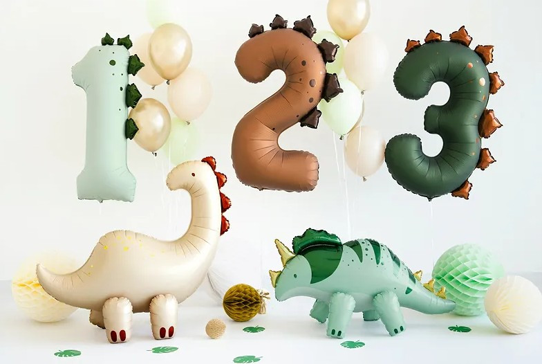 Balon foliowy Cyfra "2" Dinozaur 92cm FB315-2 PartyDeco